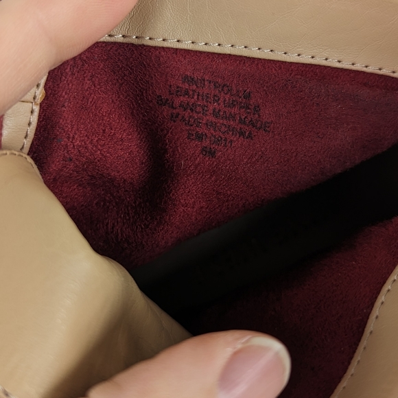 Nine West burgundy leather lace booties - Picture 4 of 5